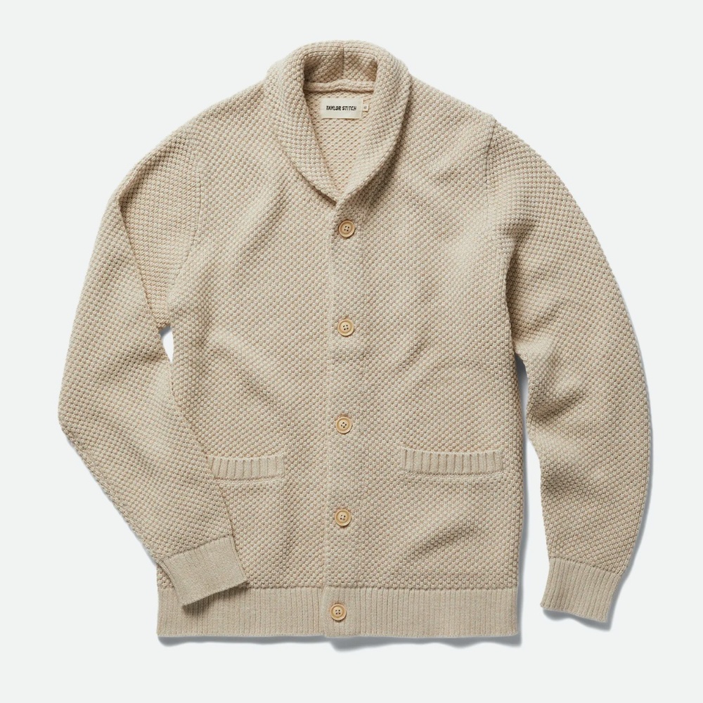 NWT; Taylor Stitch 'The Crawford Sweater' in Marled Natural. Medium